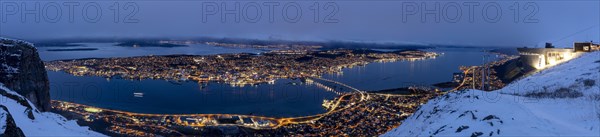 View over Tromso Bay from Fjellheisen cable car station