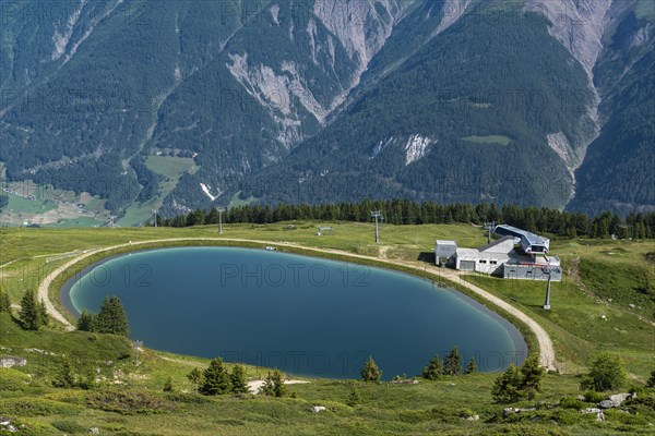 Landscape with water reservoir