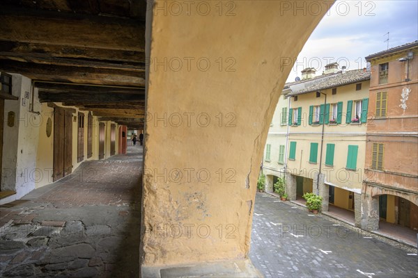 Historic portico Via del Borgo o degli Asini