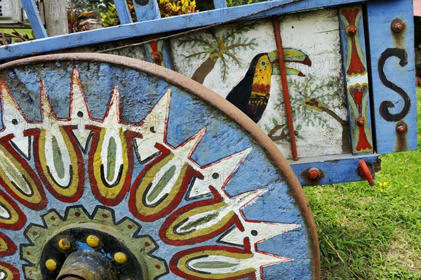 Typical colourful ox cart