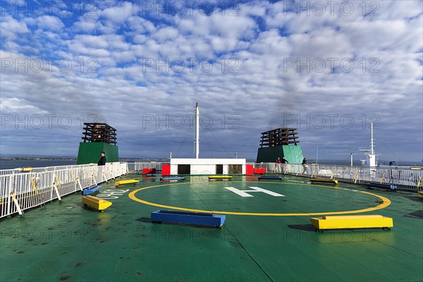 Helipad on a ferry