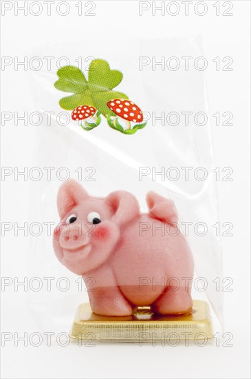 Pink marzipan pig