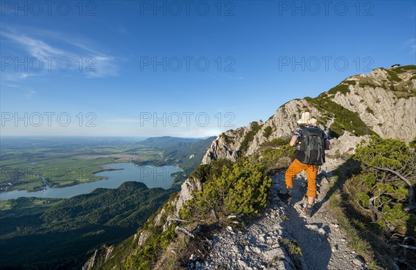 Hiker on hiking trail