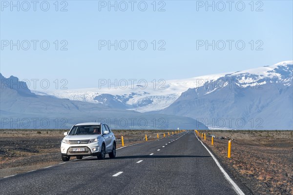 Car on country road