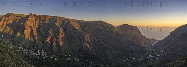 View from Mirador de la Curva del Queso at sunset