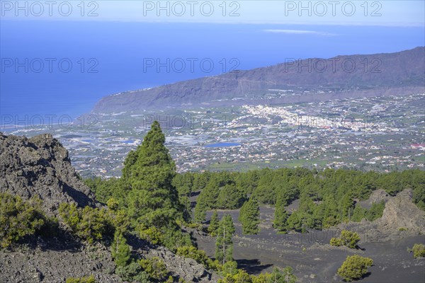 View from Mirador del Llano del Jable towards Los Llanos