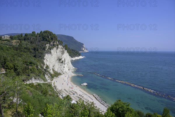 View down to the beach Spiaggia del Frate