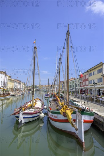 Old sailing ships in the port of