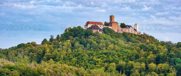 View of Wartburg Castle in autumn