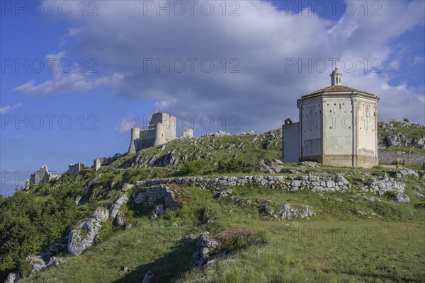 Church of Santa Maria della Pieta and Rocca Calascio ruins