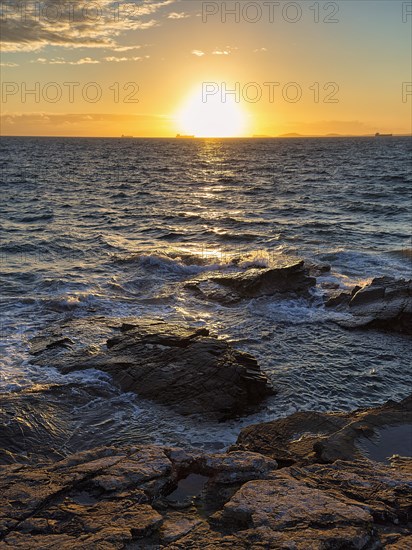 Sunset by the sea