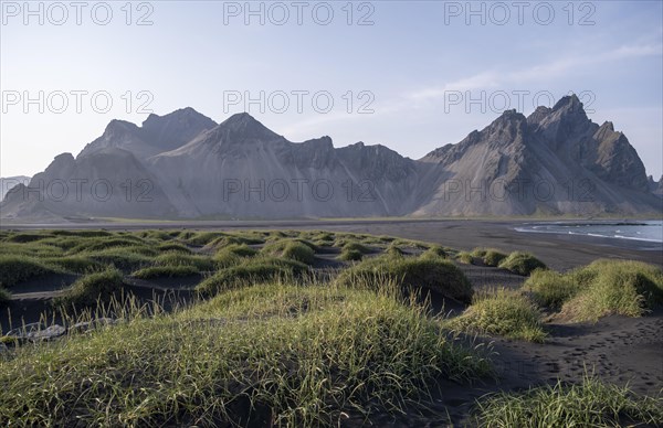 Black lava beach