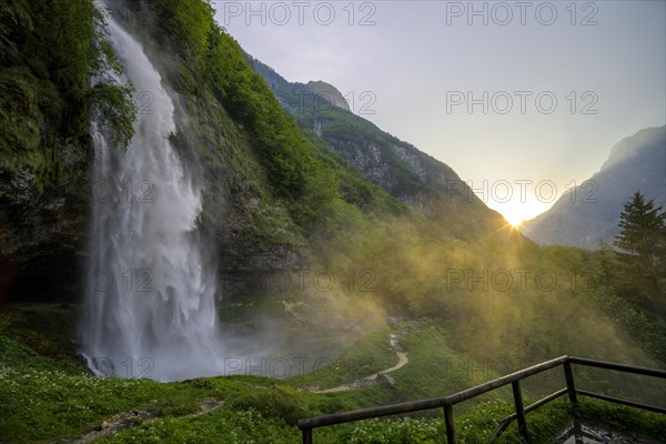 Cascata Goriuda at sunset