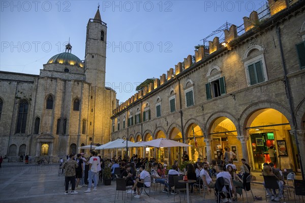 Loggia dei Mercanti and the Church of San Francesco