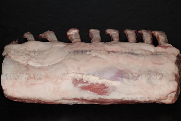 Raw saddle of lamb