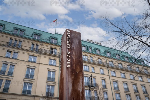 Wall Memorial in front of the Hotel Adlon at the Brandenburg Gate