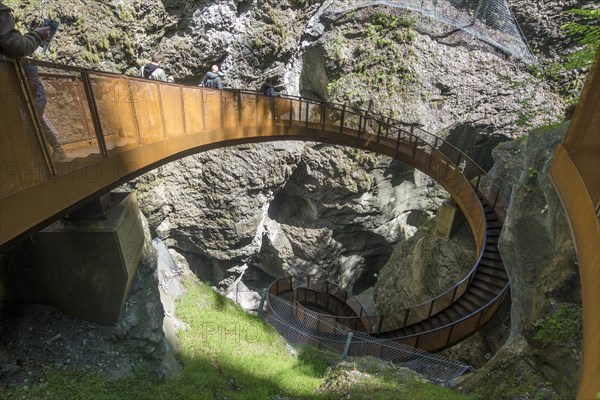 Spiral staircase Helix in the Liechtensteinklamm