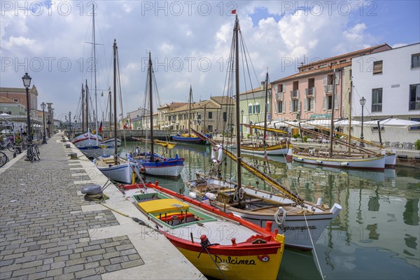 Old sailing ships in the port of