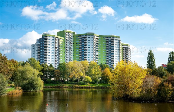 Residential buildings in the Berlin high-rise housing estate