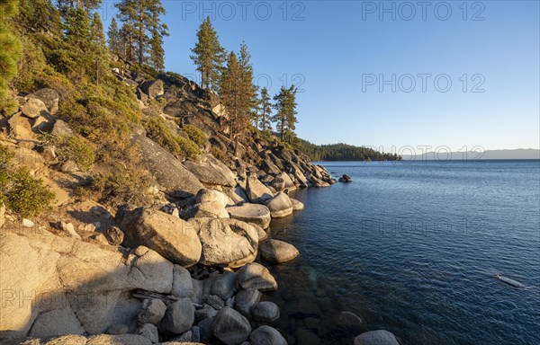 Round stones in the water