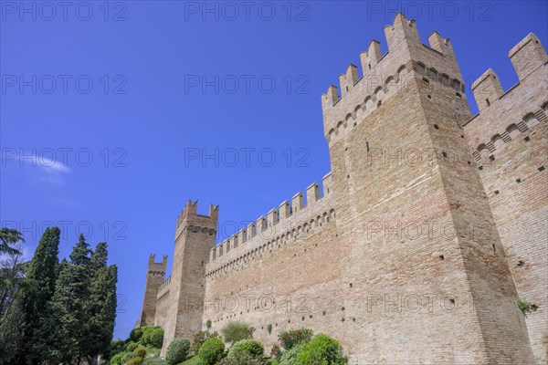 Medieval city defensive wall