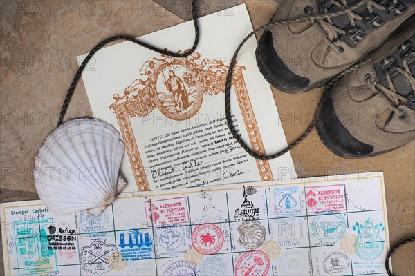 My Camino de Santiago with hostel stamps