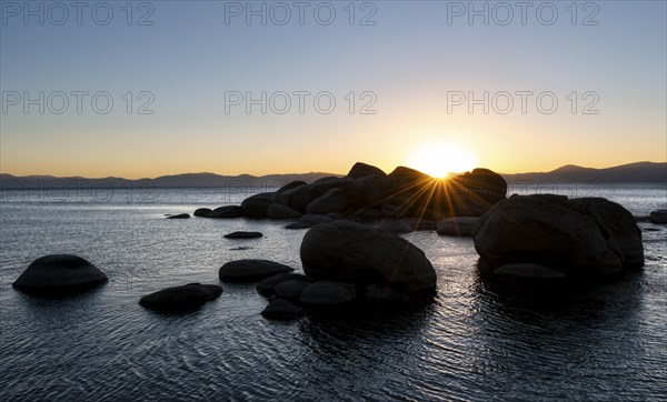 Sunset with sun star