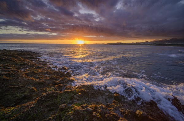 Sunset at Tejita Beach near Montana Roja