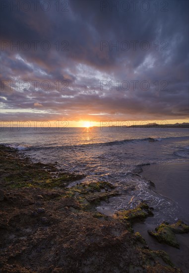 Sunset at Tejita Beach near Montana Roja