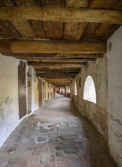 Historic portico Via del Borgo o degli Asini