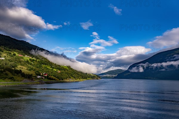 View over the Innvikfjord near Olden