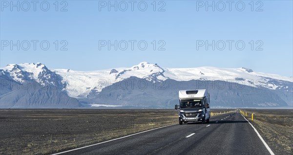 Motorhome on country road