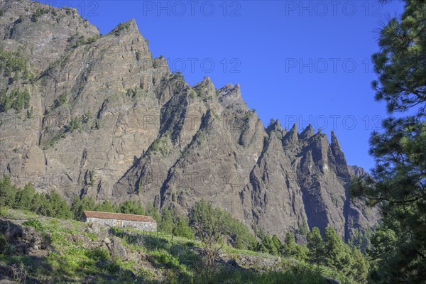 Mountain peaks in the Caldera de Taburiente