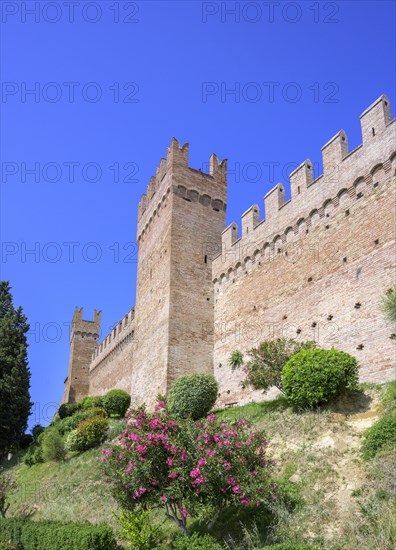 Medieval city defensive wall