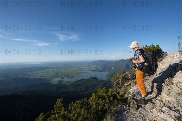 Hiker looking into the distance