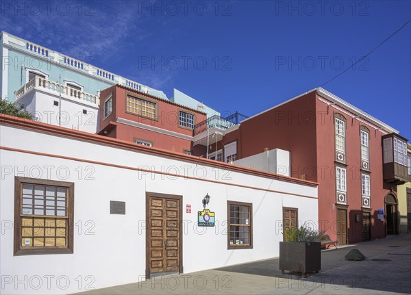 Houses in the old town with a photographer's shop