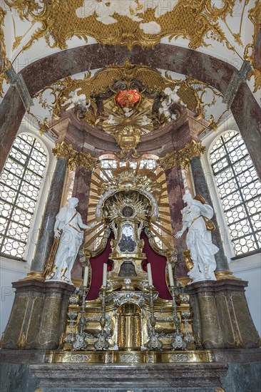 Interior view with side altar