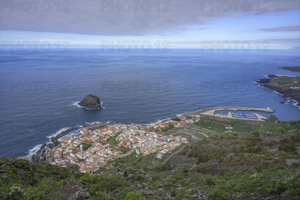 View down to the coastal village of Garachico