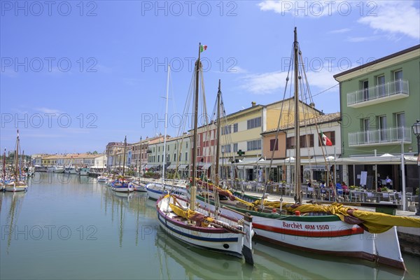 Old sailing ships in the port of