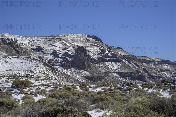 Las Canadas del Teide National Park freshly covered in snow