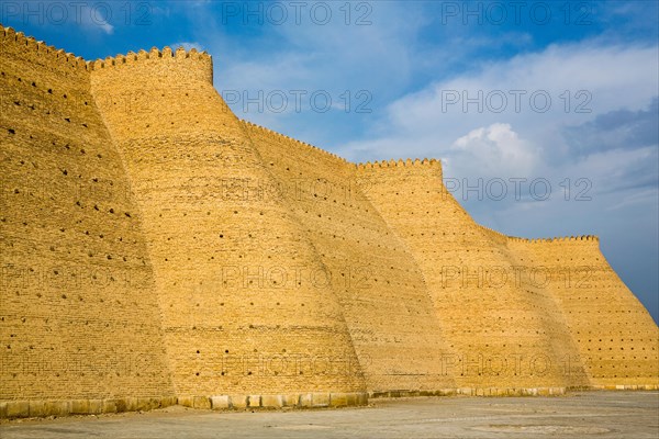 Mud brick fortification wall