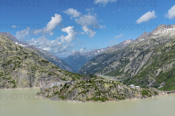 View of Lake Grimsel from the Grimsel Pass road