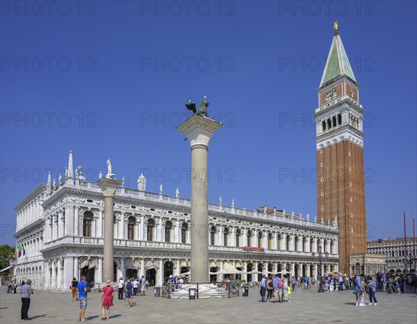 Biblioteca Nazionale Marciana Columna de San Teodoro Colonna di San Marco and Campanile di San Marco