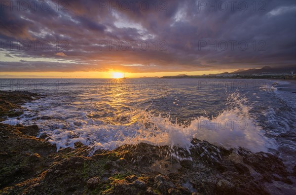 Sunset at Tejita Beach near Montana Roja