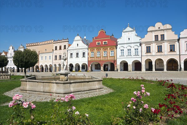 Fountain and Renaissance and Baroque Houses