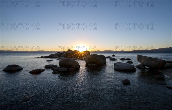 Sunset with sun star