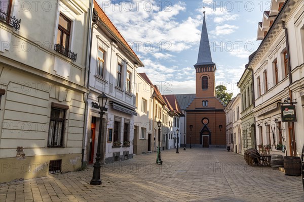 Alley with a view of the reformed church