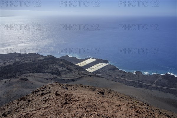 View of banana plantations from Teneguia volcano