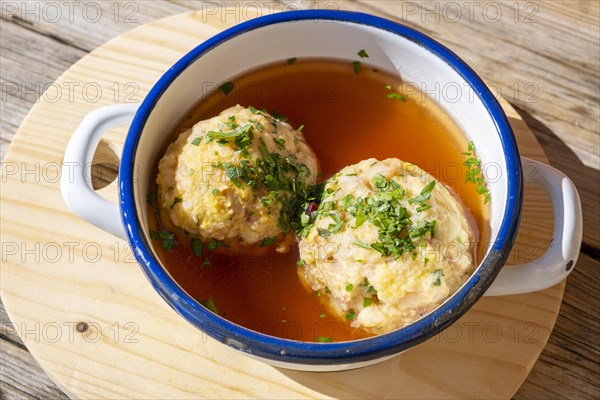 Bacon dumpling soup