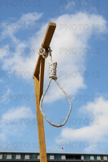 Symbolic gallows stand